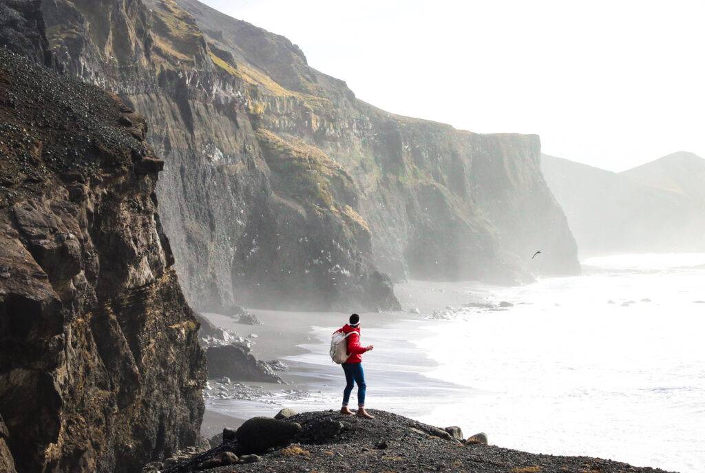 person by the coast