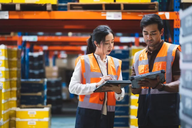 warehouse workers